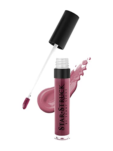 Image of STARSTRUCK BY SUNNY LEONE Glossy Liquid Lip Color, Plum | Highly Pigmented, Hi-Shine & Non-Sticky Formula | Lip Gloss For Girls, Women | Sugar Plum