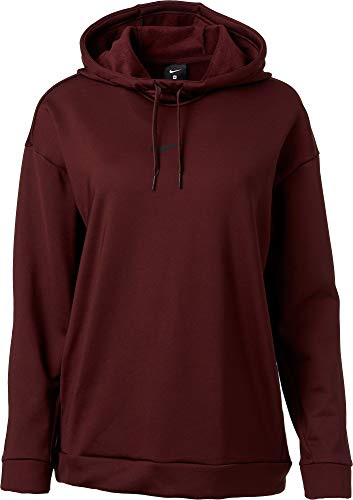 Nike Womens Therma Training Hoodie (Burgundy Crush, X-Small)