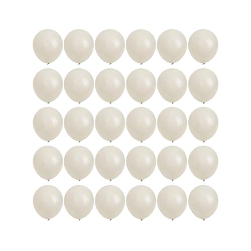 Image of 5 inch White Sand Latex Balloons, 100 pcs Mini Thick Beige Party Balloons for Birthday Wedding Baby Shower Decorations (White Sand)
