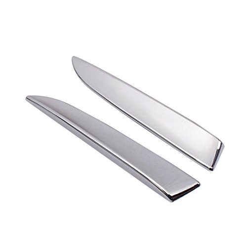 HIGH FLYING 2pcs ABS Chrome Rear Window Glass Corner Side Cover Trim for Ford Escape Kuga 2013-2017