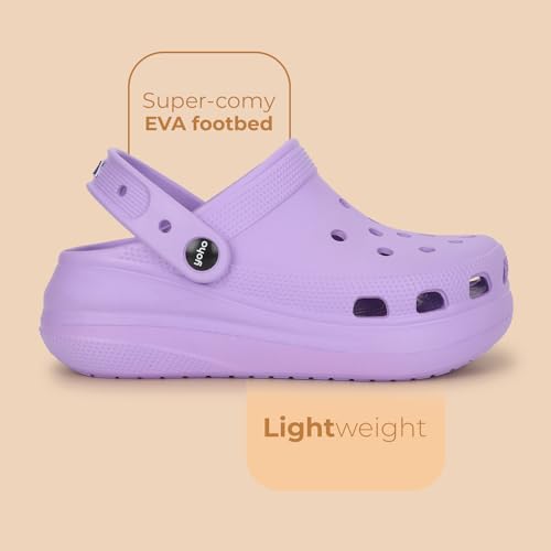 Image of YOHO High Heel Clogs for Women | Waterproof Monsoon Footwear & Rainy Sandals | Lightweight Cushioned Chappal