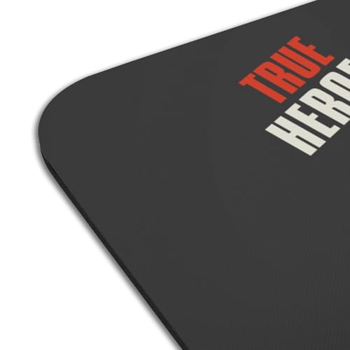 Sets de table dessous en caoutchouc noir True Heroes pompier grand format - 4