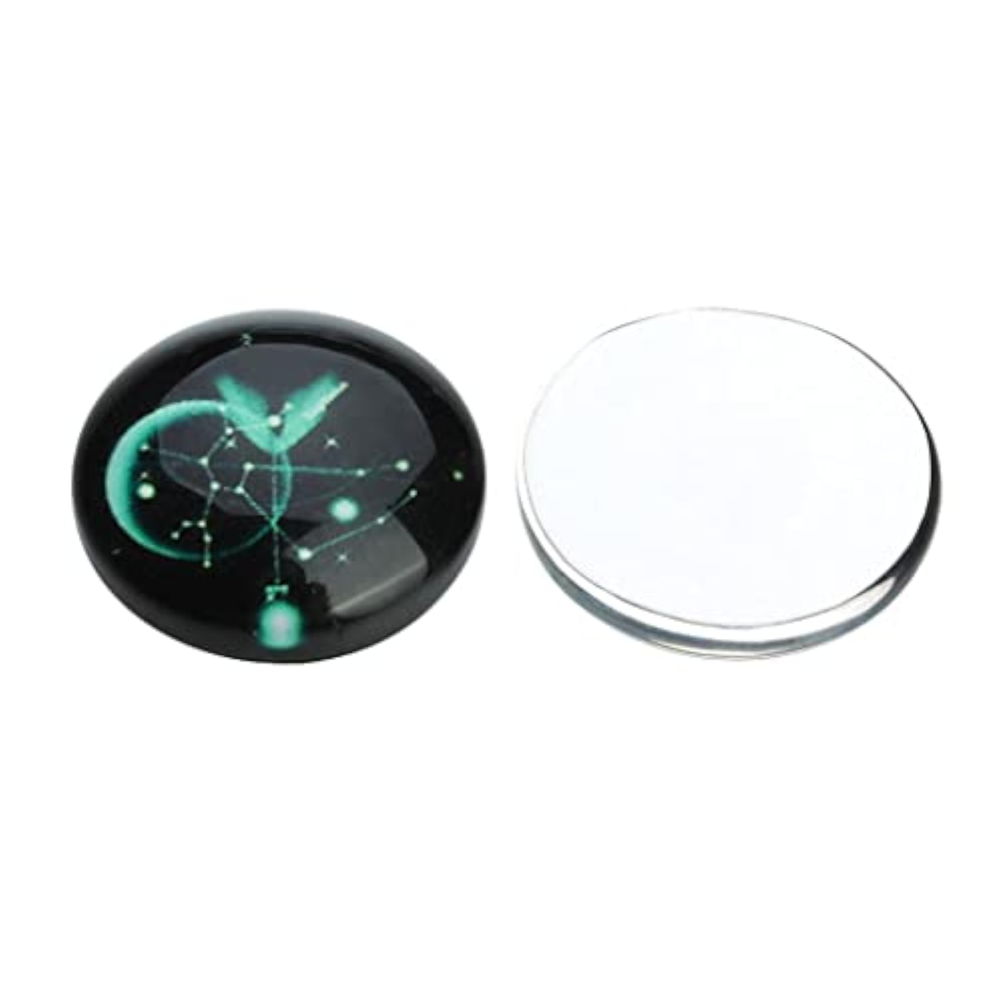 20 Pieces Constellation Time Gem Glass Cabochon Dome
