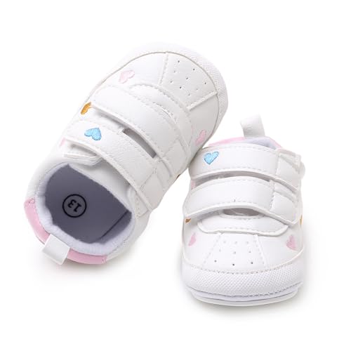 Image of RVROVIC Baby Boys Girls Anti-Slip Sneakers Soft Ankle Boots Toddler First Walkers Newborn Crib Shoes