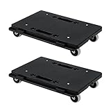 BSTCYZL Móviles de muebles con ruedas, color negro