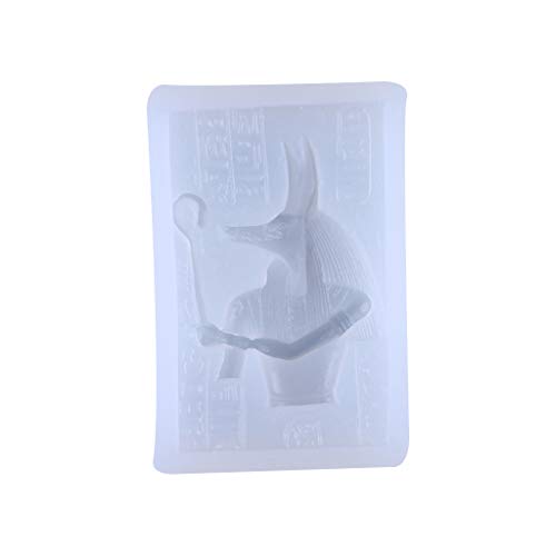 Koobysix Moule en silicone - Forme de tête de pharaon égyptien, portrait, moule en silicone pour bricolage, artisanat, pendentifs, moules en résine époxy UV Cover