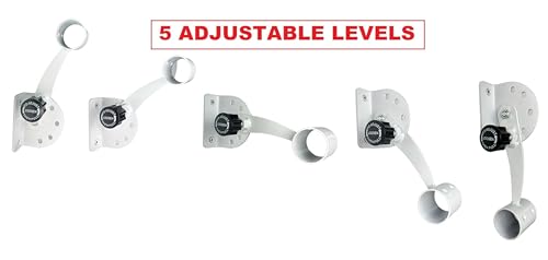 Atletic Bar Ballet Singe Barre 5 Levels Wall-Mounted Adjustable Brackets USA Made, Gym, Home and Studio, Kids and Adults, Fitness, Dance. (Black, 6 FT)