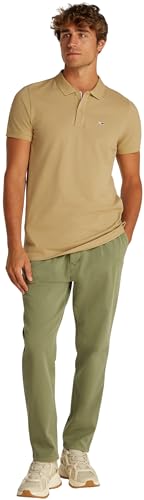 Tommy Jeans TJM Slim Placket Polo EXT S/S Polo Men's, Beige (Relic Tan), XXL – Ansicht 6