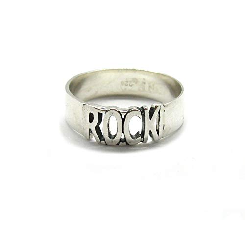 Bague en argent sterling ROCK 925 massif R001904, idée cadeau idéale pour homme audacieux