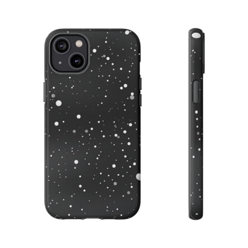 Coque iPhone 14 Plus rigide mate à texture spatiale minimaliste