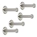 Produktbild 5 x Garderobenhaken TALEA echt Edelstahl massiv Ø 10/15 mm Länge 50 mm Gesamtlänge 53 mm mit Platte Garderobe Kleiderhaken von SO-TECH®