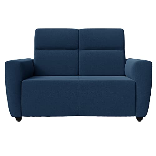 Image of Wakefit Sofa Set | 3 Year Warranty | Sofa 5 Seater, 5 Seater Sofa for Living Room, Wooden Sofa Set, Sofa Set 3+2 Seater - Belize(Malphino : Cobalt Blue)