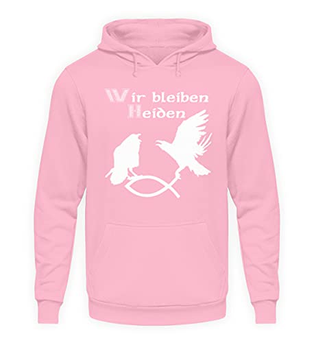 Sweat à capuche rose Hugin & Munin unisexe taille L
