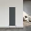Rinse Bathrooms Vertical Radiators 1800x408mm Flat Panel Column Designer Radiator Anthracite Single Radiators Central Heating~5063021775772 04c Mp