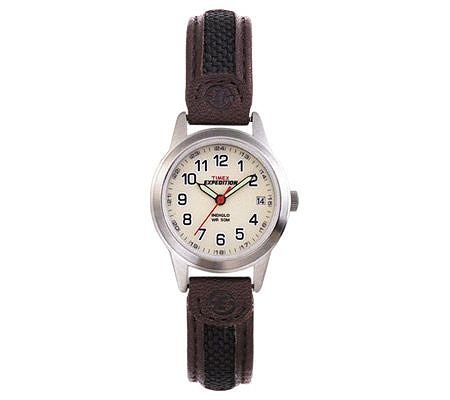 TIMEX Leather Expedition Women White Round Dial Analog Watch - T41181E6, Band Color:Brown (B00FGB58D2) Amazon Price History, Amazon Price Tracker