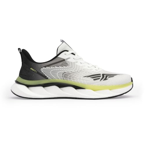 Image of Red Tape Men's Sport Shoes Black Yellow Mesh Round Toe Lace-Up