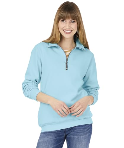 Image of Charles River Apparel Men's Crosswind Quarter Zip Sweatshirt