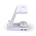 Deeteck Charging Dork for Apple Watch Stand and Iphone Stand-fits Iphone 5 / 5s / 5c / 6 / 6 Plus Both 42mm & 38mm Sizes of 2015 Watch Models and Ipad Mini (White) (White)