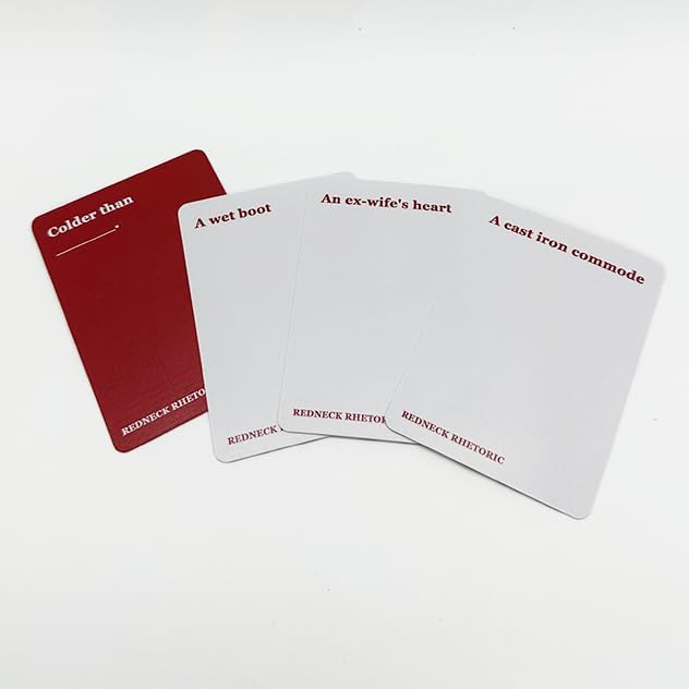 Miniatura 7 de REDNECK RHETORIC Juego de cartas para adultos, divertido para todas las reuniones