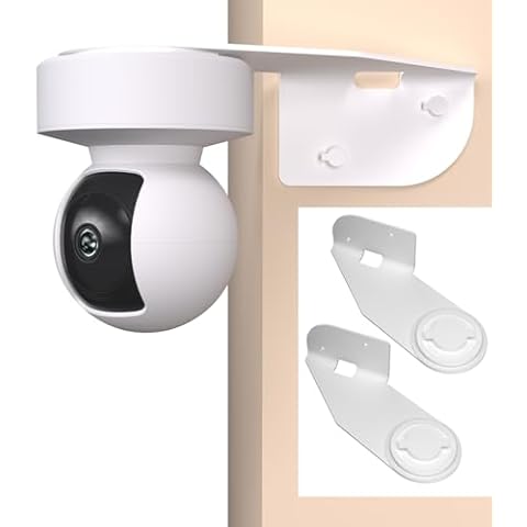 Corner Wall Mount Compatible with Kasa Indoor Pan/Tilt Security Camera ( Camera not included ) 270-degree Coverage for Monitoring Both Sides of your House, Reducing Blind Spots. (white, Pack of 2) Cover