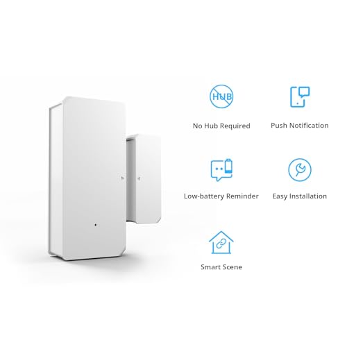 SONOFF DW2 WiFi Wireless Door Window Alarm Sensor with Phone Alerts, No Hub Required, Works with Alexa & Google Home, Low-battery Reminder, 2.4GHz WiFi Connectivity - Image 2