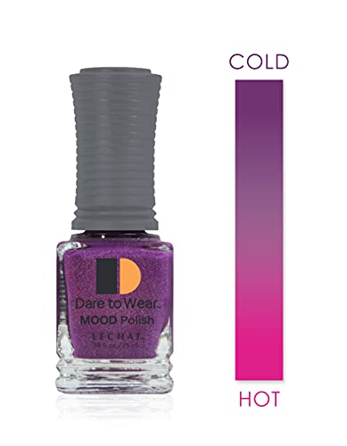 Lechat - Dare To Wear Mood Nail Lacquer - Midnight Pearl - (0.5 Ounce) - Frost Finish - Changes With Temperature - Long Lasting #TOP2