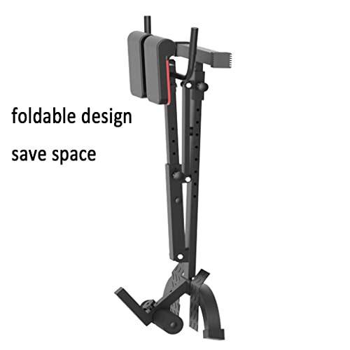 Romeinse Stoel Verstelbare Romeinse Ontlasting Squat Machine Opvouwbare Buikbeoefenaar Sit-up Training Bank Push-up Trainer Veilige Lading Lager: 120 Kg (Color : Black, S : 114 * 59 * 89cm) - Image 7