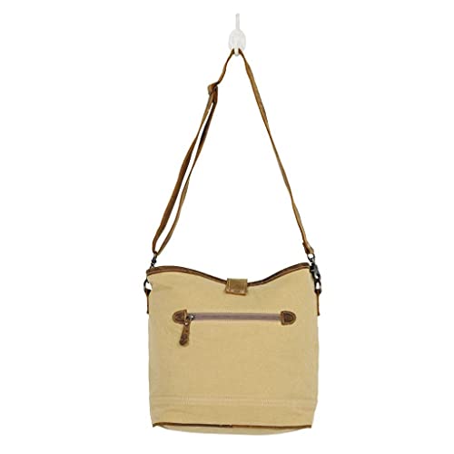 Image of Myra Bag Aztec Purse for Women - Canvas Bag with Real Leather Detailing, Boho Handbags for Women, Cute Western Purse