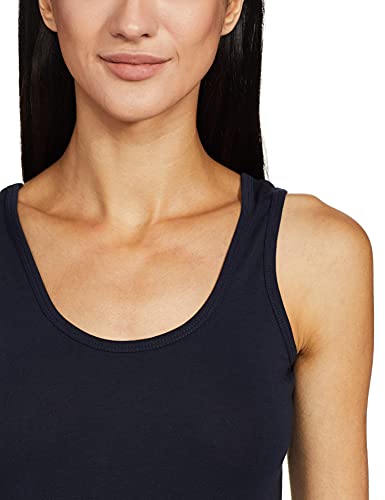 Image of Longies Women's Sleeveless Camisole (LWSLTPO2V001 Tomato & Navy blue12 S)