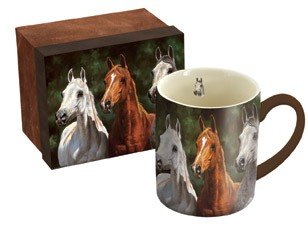 Lang Heads Up Mug by Chris Cummings, 14-Ounce, Multicolor