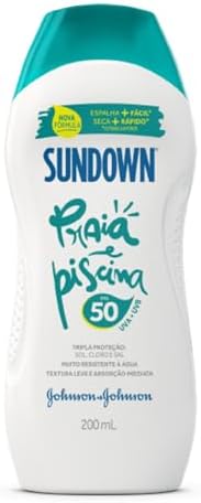 Sundown Protetor Solar Corpo e Rosto Praia e Piscina FPS 50, 200m...