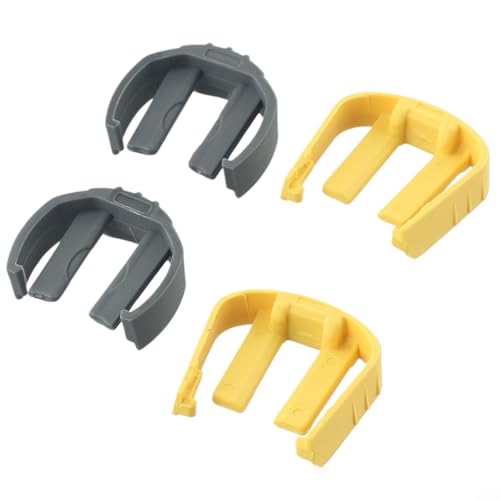 4 piezas de repuesto para lavadora a presión C-Clips para modelos Karcher K2 K3, bloqueo de manguera de liberación rápida, clips C, piezas de repuesto 2 amarillos 2 grises