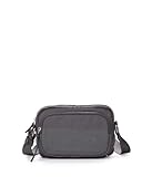 KCB Bandolera Pequeña Wide | Diseño Moderno y Cómodo | Accesible y Práctico | Ideal para el Día a Día | Asas Ajustables | 100% Vegano | Color Gris