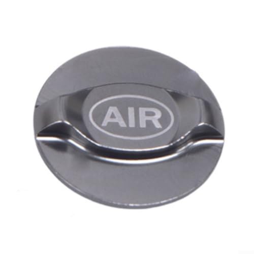 Yhenlovtt Federgabel mit Luft-kompatibel und Kappengabel aus Legierung, Fuchs-Aluminium-Ventil (grau)