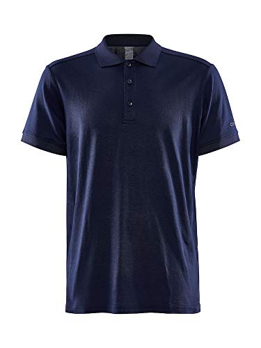 Polo Core Blend bleu marine homme L anti-transpiration et confortable