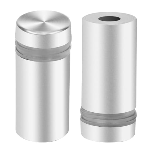 Image of 40pcs Standoff Screws (1 /2 in. Dia x 3 /4 in. Total Length), Stainless Steel Advertising Scews. Wall Mounting Standoff Screws for Acrylic Frame, Sign and Pictures (1 /2 in. Dia x 3 /4 in. L)