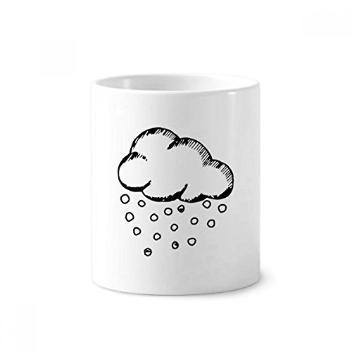 Tasse en céramique peinte à la main Nuageux motif grêlon 350ml décor artisanal chic