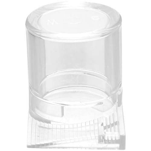 TEHAUX 爬虫類用透明アクリル給水器 蟻飼育専用水飲み器 小型餌入れ 安定設計 簡単操作 蟻の巣入口対応 ペット飼育 プロ用水補給ツール