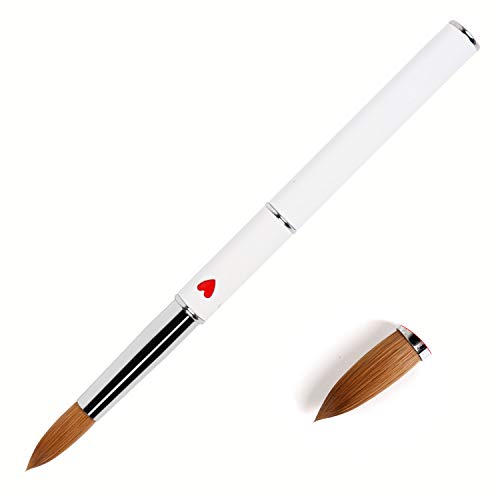 BQAN Fashionable Acrylic Nail Brush size 22, Metal Handle with Kolinsky Hair Nail Art Brush 22#