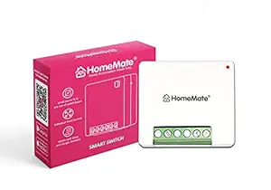 HomeMate WiFi 2 Node Smart Switch | No Hub Required | Retro Fit with Manual Control | Home Automation Switch | Works with Amazon Alexa, Google Assistant & Siri