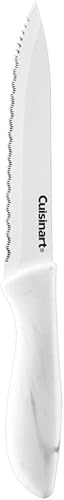 Miniatura 9 de Cuisinart C55-10PWM Juego de cuchillos recubiertos de cerámica con fundas protectoras de hoja (juego de 10 piezas) en mármol sintético
