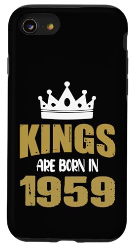 Kings Are Born In 1959 Vintage �o�[�X�f�[���B���e�[�W 1959 �X�}�z�P�[�X iPhone SE (2020) / 7 / 8 �p
