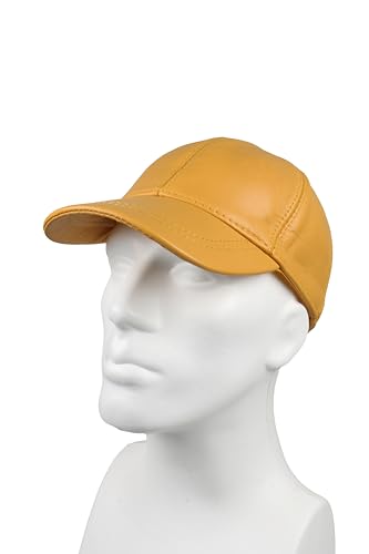 Image of Genuine Leather Unisex Baseball Cap