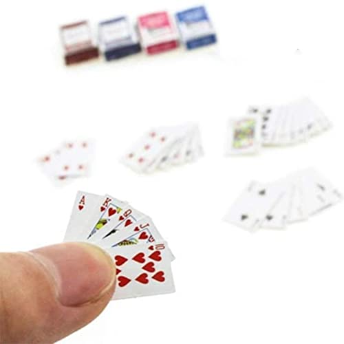 3er-Set Spielkarten, Mini-Spielkarten, 54 Karten, Reise-Spiel, Miniatur-Pokerspiel, Heimdekoration, Spielzeug Tischspiele, Heimspiele