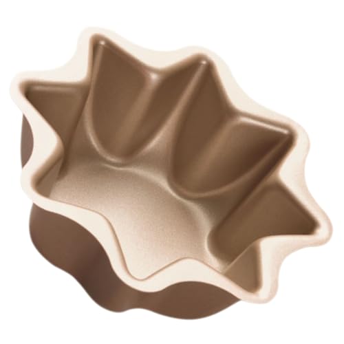 FIXOSHEE Molde para Tartaletas Octogonal de Acero al Carbono Antiadherente Reutilizable Compacto para Hornear Pasteles Magdalenas y Pudines Horno Doméstico y Profesional