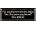 Memorial Bench Plate, Personalized Plaque, Door Name Plate, Building Sign, Engraved Tree Plaque, Custom Engraving, Multiple Sizes and Colors (Black With Gold Writing)