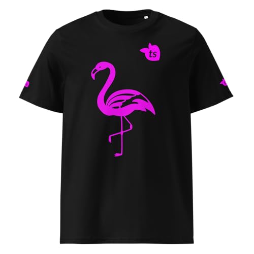 T-shirt flamant rose grand confort en coton du S au 5XL