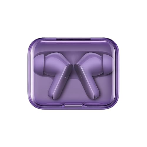 Image of Original Wireless Earbuds with 12.4mm Bass Drivers, 52H Playtime, 360 Immersive Sound, & IP55 Build for realme Air 7 Buds [Lavender Purple]