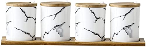 TBLOTYD Seasoning jar Set with lid seasoning Box Salt Sugar Pepper Shaker Seasoning Pots Kitchen Chopstick Holder Oil Storage Bottle Rack Used in Sugar Bowl to Supply T