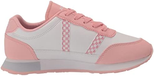 Lacoste Kids Partner Piste Sneaker, White/Pink, 6.5 US Unisex Toddler | Image 5
